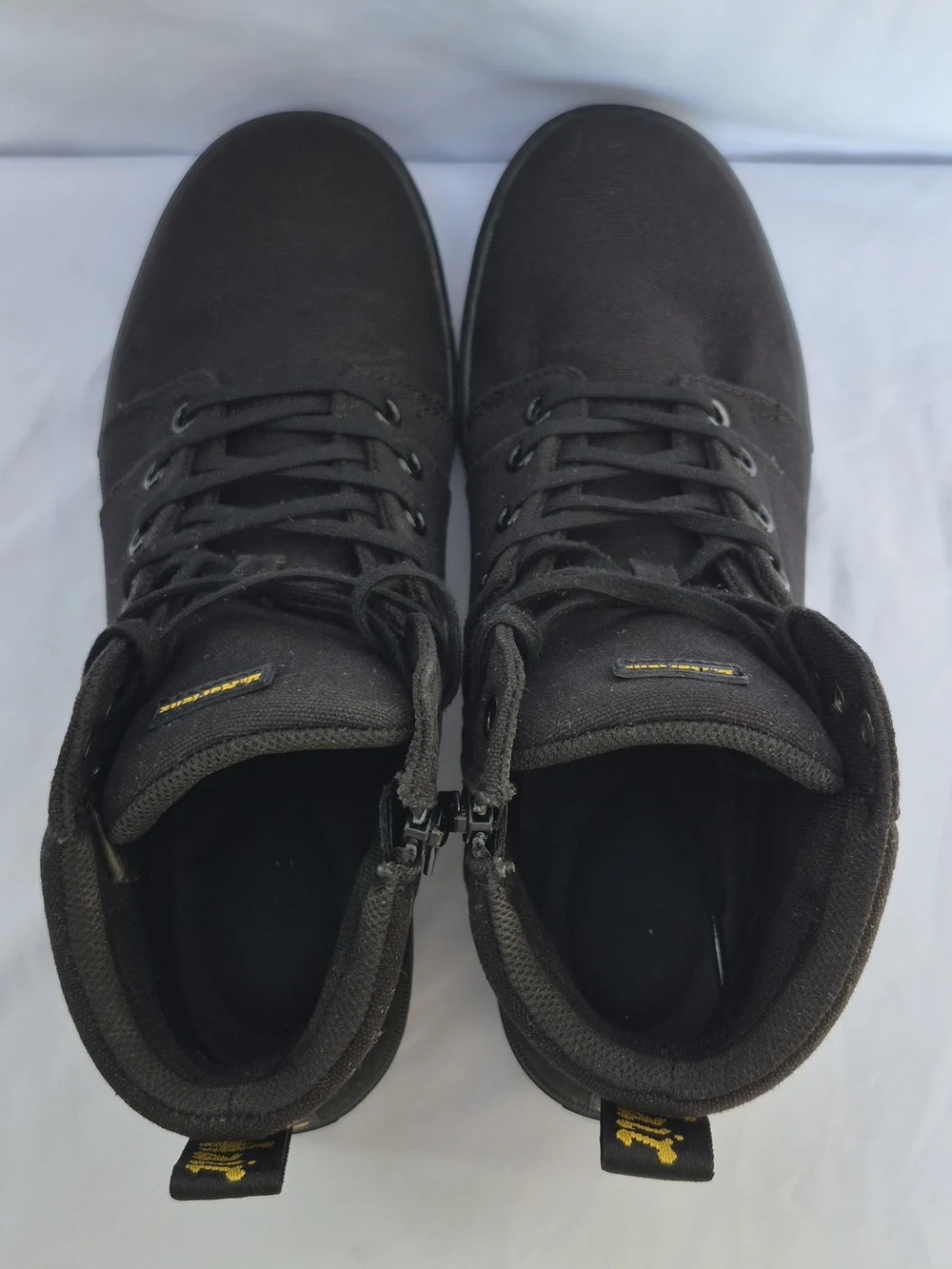 DR. MARTENS Rozarya II Black Canva Zipper  Women's High-Top Sneaker Size 9